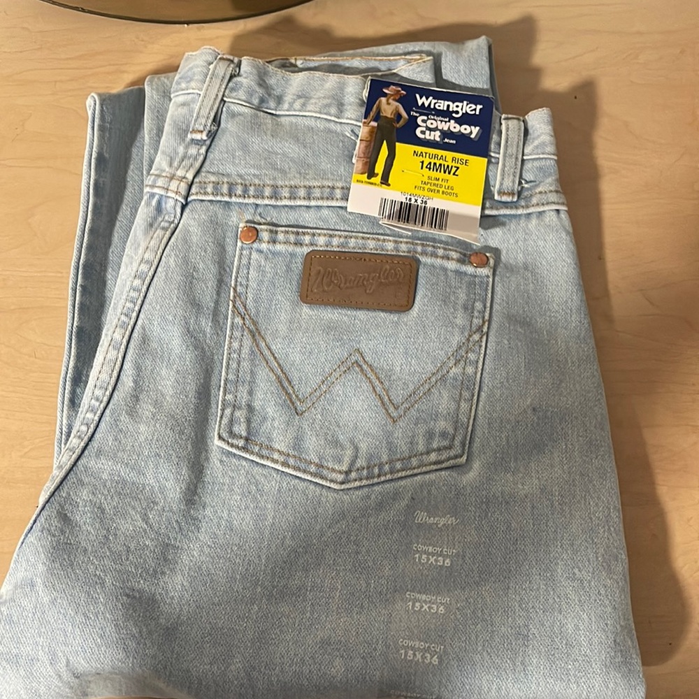 15x36 wrangler cowboy cut jeans